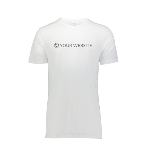 [FTSCUBWH-AS-LOGO3] Decker Men's Tri-Blend T-Shirt - Short Sleeve (Adult S, White, Logo 3)