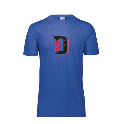[FTSCUBNV-AS-LOGO1] Decker Men's Tri-Blend T-Shirt - Short Sleeve (Adult S, Navy, Logo 1)