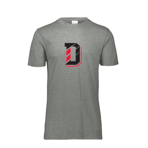 [FTSCUBGY-AS-LOGO1] Decker Men's Tri-Blend T-Shirt - Short Sleeve (Adult S, Gray, Logo 1)