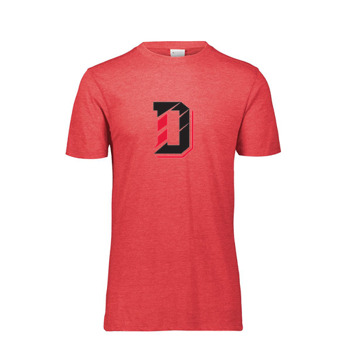 [FTSCUBRD-AS-LOGO1] Decker Men's Tri-Blend T-Shirt - Short Sleeve (Adult S, Red, Logo 1)