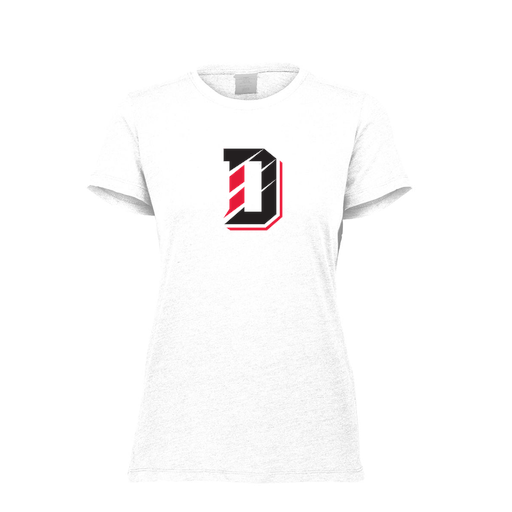 [FTSCUBWH-FAXS-LOGO1] Decker Women's Tri-Blend T-Shirt - Short Sleeve (Female Adult XS, White, Logo 1)