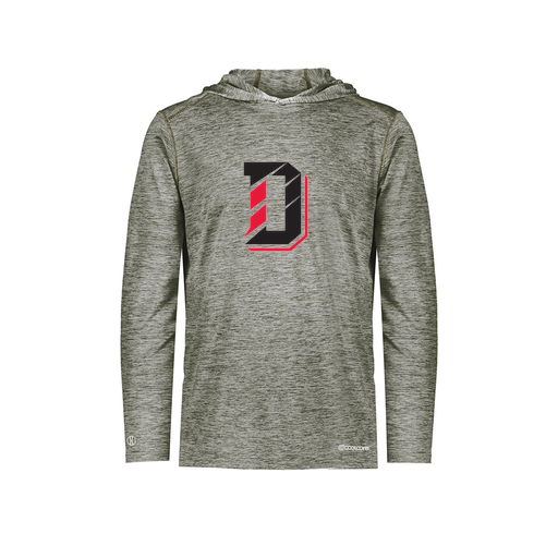 [FOLHCGGY-AS-LOGO1] Decker Men's Charge Hoodie (Adult S, Gray, Logo 1)