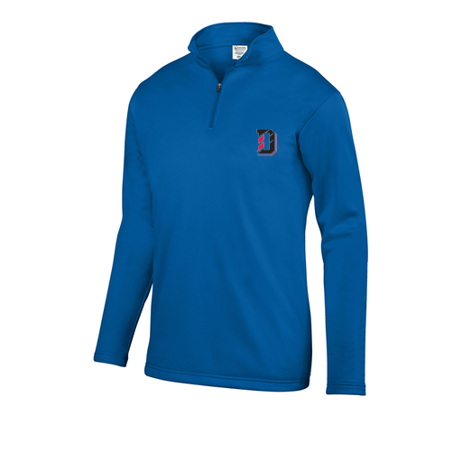 [FOLQFFRY-YS-LOGO1] Decker Youth FlexFleece 1/4 Zip (Youth S, Royal, Logo 1)